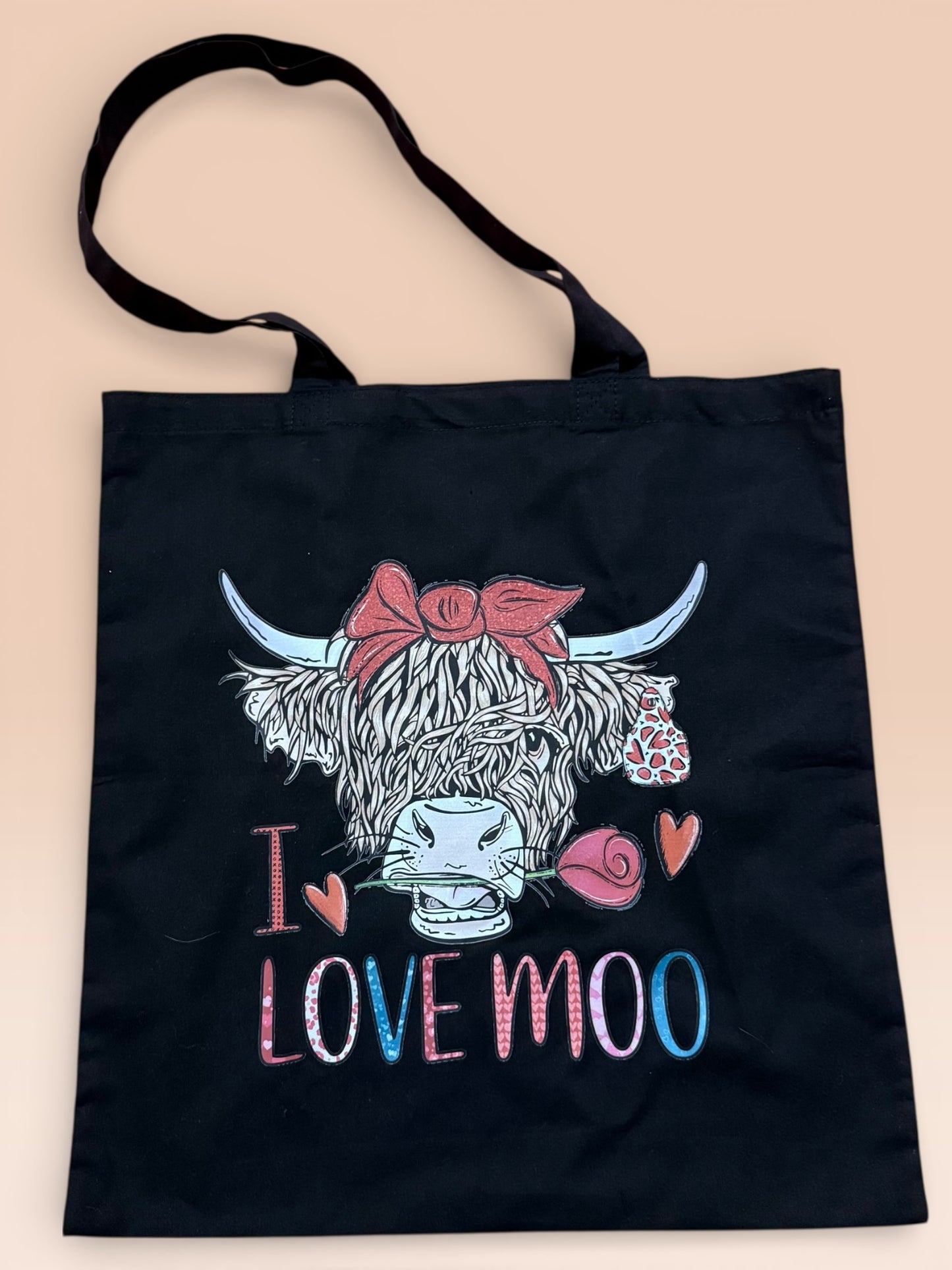 I love moo tote bag