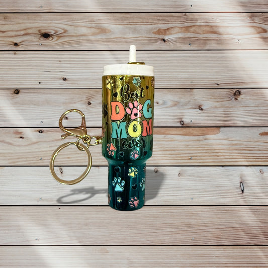 Mini Tumbler Keychain – Dog Mom