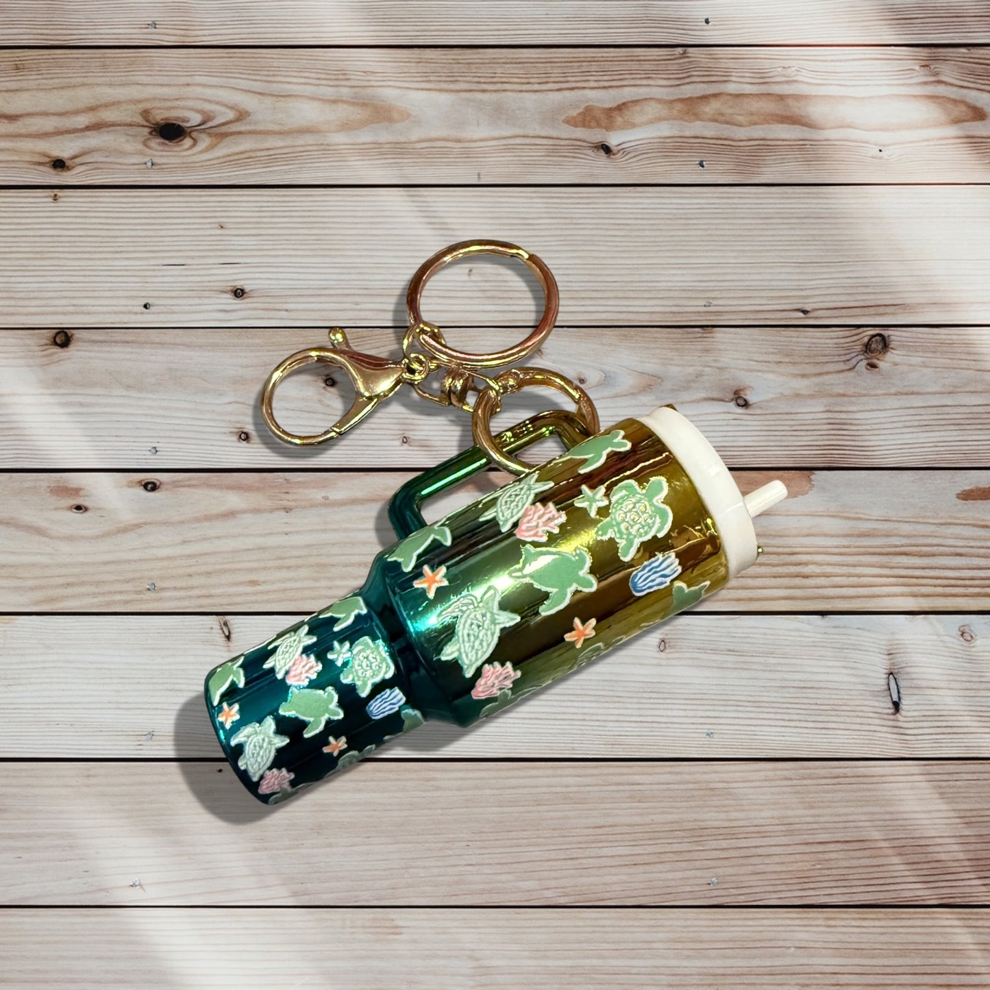 Mini Tumbler Keychain – Turtles