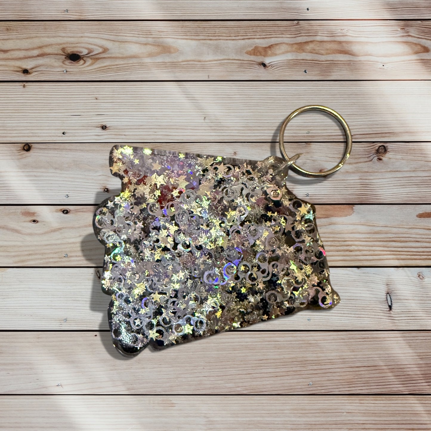 Glitter Acrylic Keychain - Armchair Detective