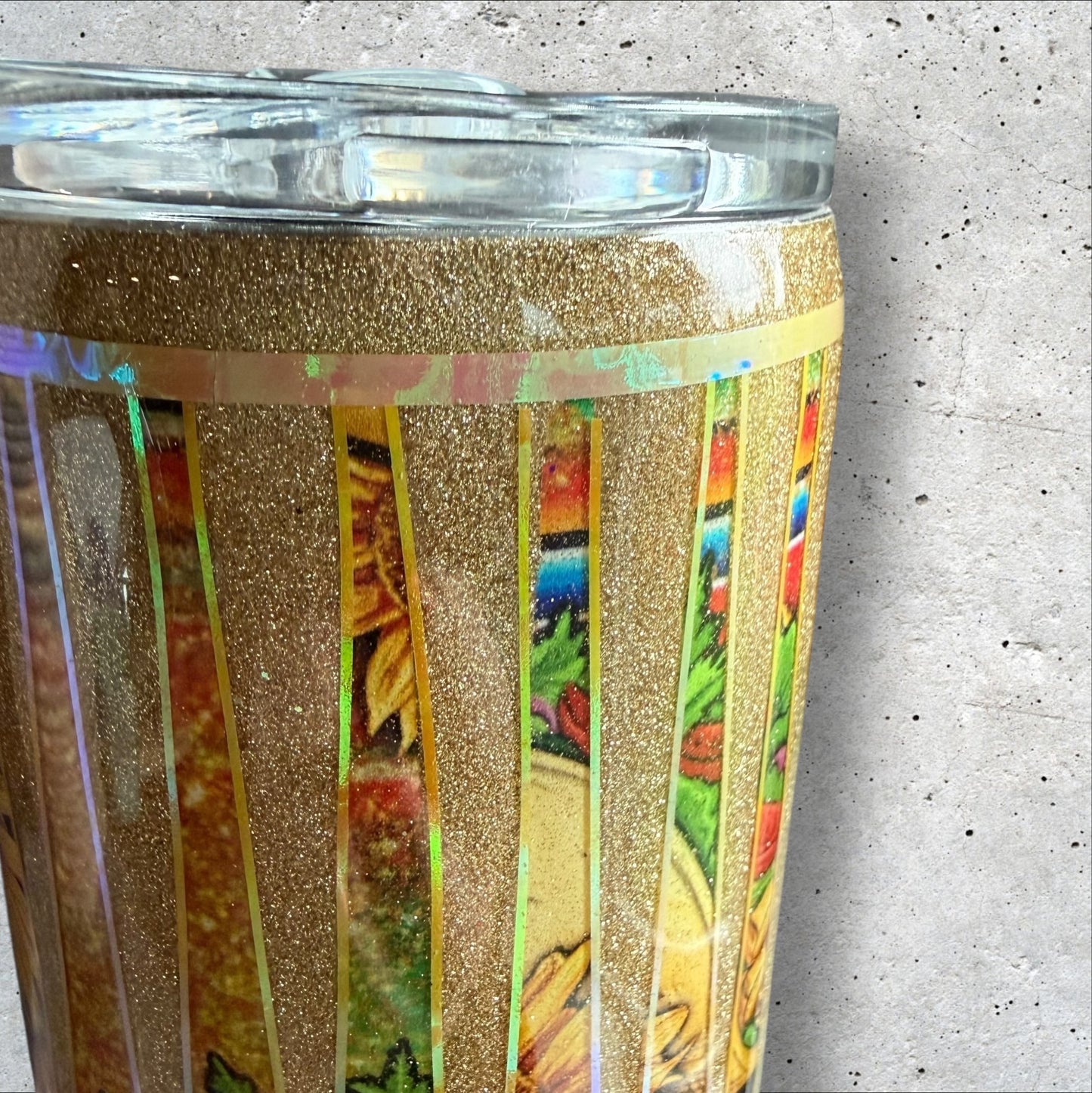 Glitter Tumbler  - Leopard Taco