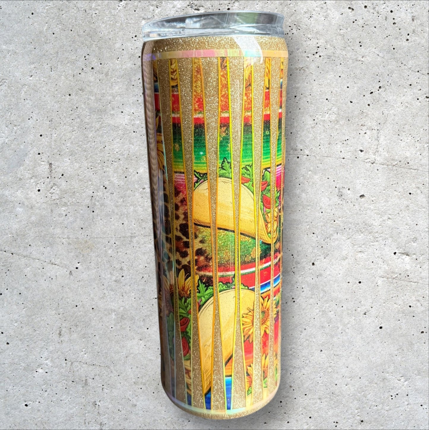 Glitter Tumbler  - Leopard Taco