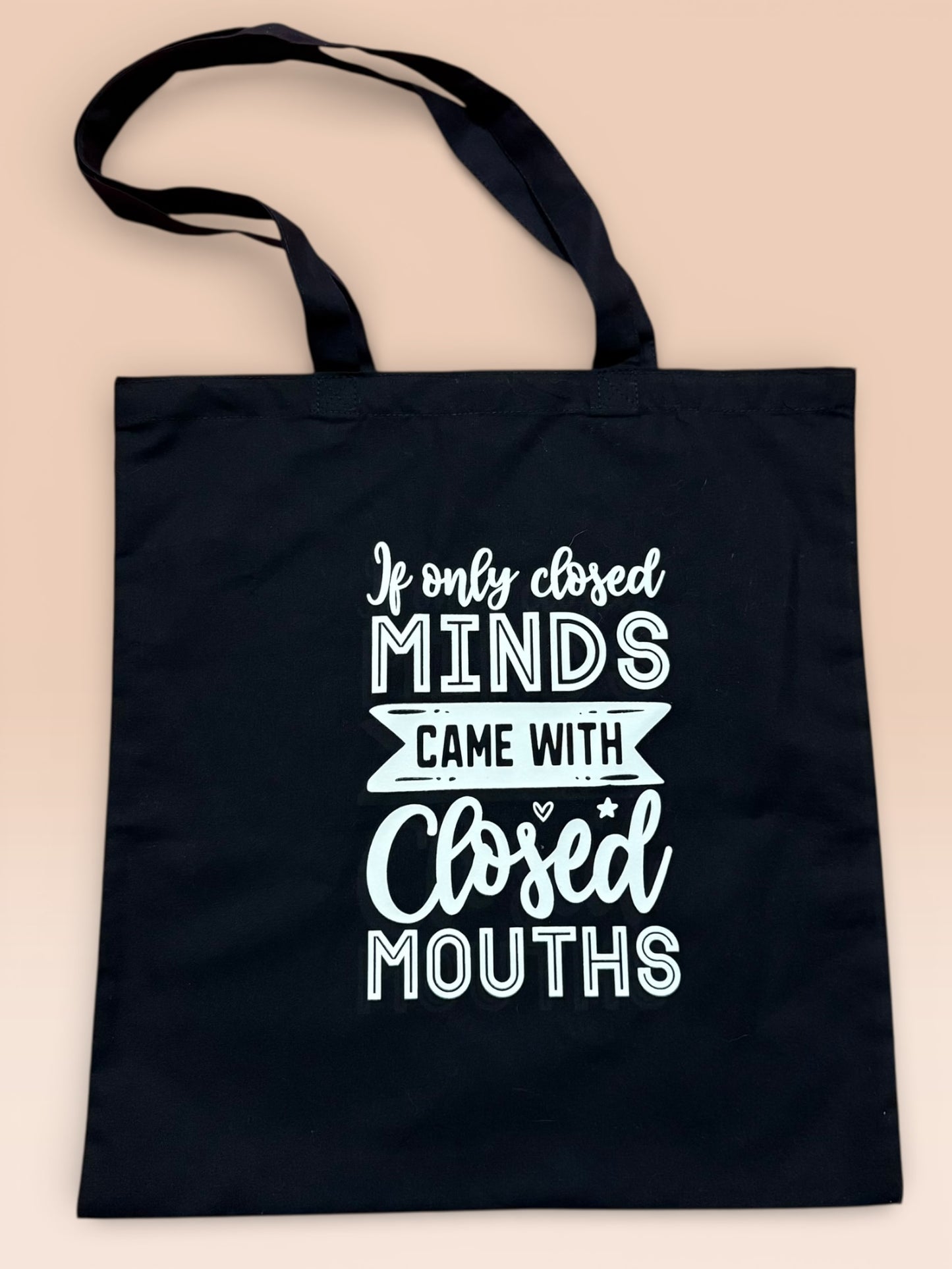 Closed minds tote bag